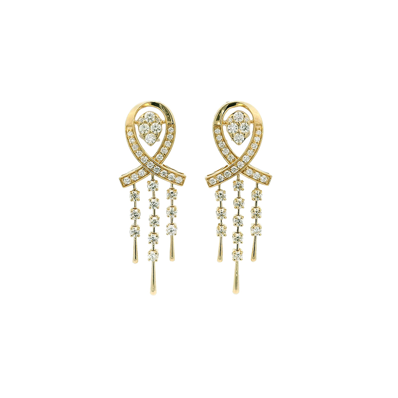 Gold Diamond Pendant Set